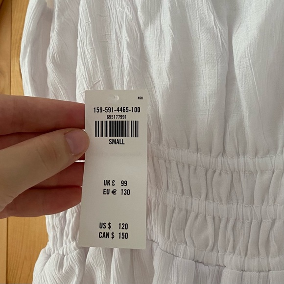 Abercrombie & Fitch White Midi Tank Dress - Picture 5 of 6